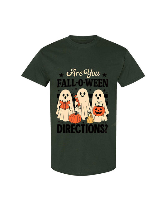 Halloween Design T-shirt Are You FalloWeen Orange