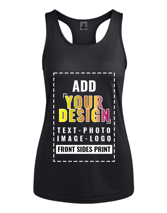 personalized-womens-racerback-tank-top-black