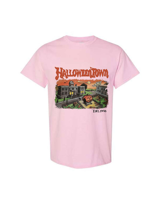 Halloween Design T-Shirt Town Print