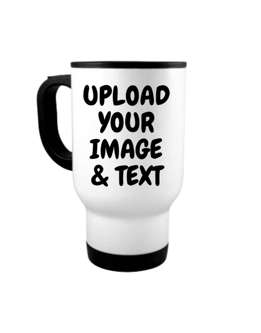 14oz White Travel Coffee Tumbler