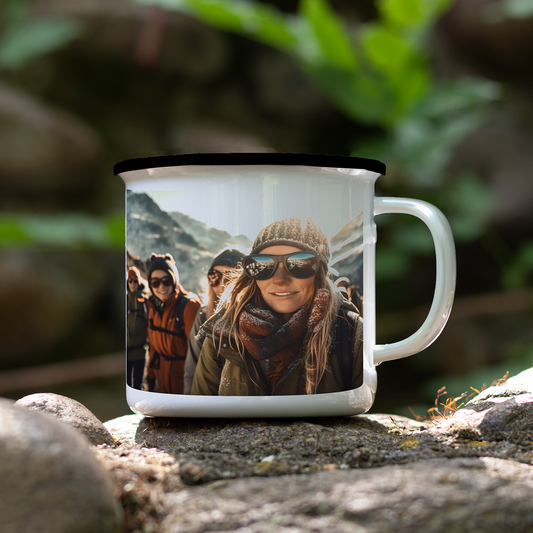 13oz-customized-white-ceramic-campfire-mug-with-black-rim