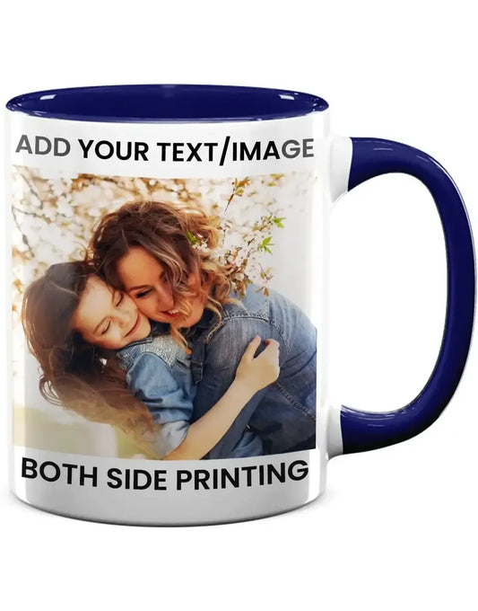 11oz Blue Inside Handle Coffee Mug
