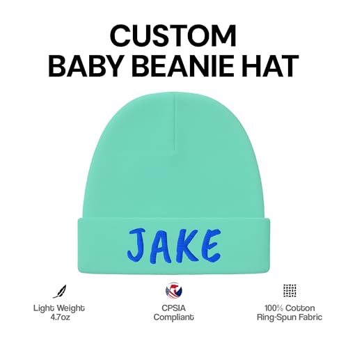 Custom Baby Beanie with Name Personalized Hats Embroidered Hat