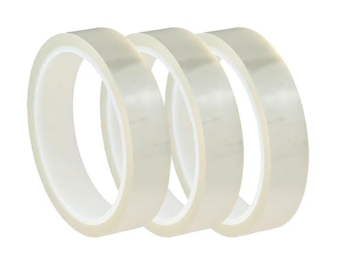 2 Rolls 20mm x 33m (108ft) Clear Adhesive Thermal Transfer Heat Tape Tape Vinyl Sublimation