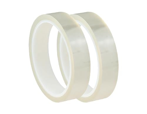2 Rolls 20mm x 33m (108ft) Clear Adhesive Thermal Transfer Heat Tape Tape Vinyl Sublimation