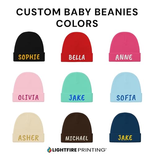Custom Baby Beanie with Name Personalized Hats Embroidered Hat