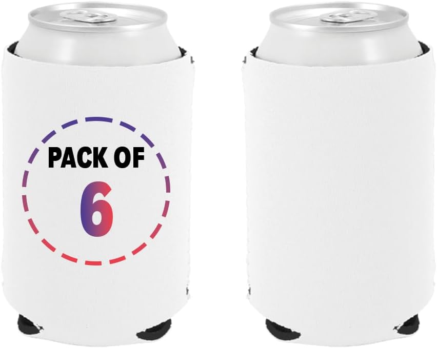 Custom Can Cooler White Insulated Sleeves