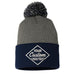 Dark Heather Grey - Navy
