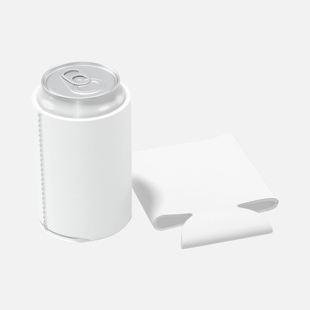 Custom Can Cooler White Insulated Sleeves