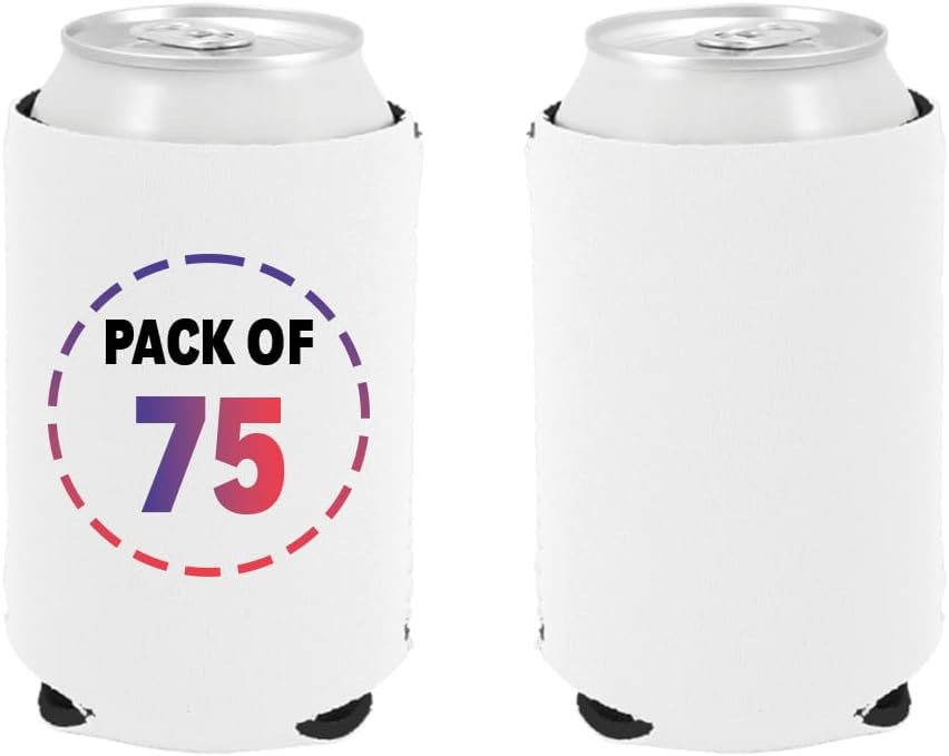 Custom Can Cooler White Insulated Sleeves
