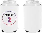 Custom Can Cooler White Insulated Sleeves