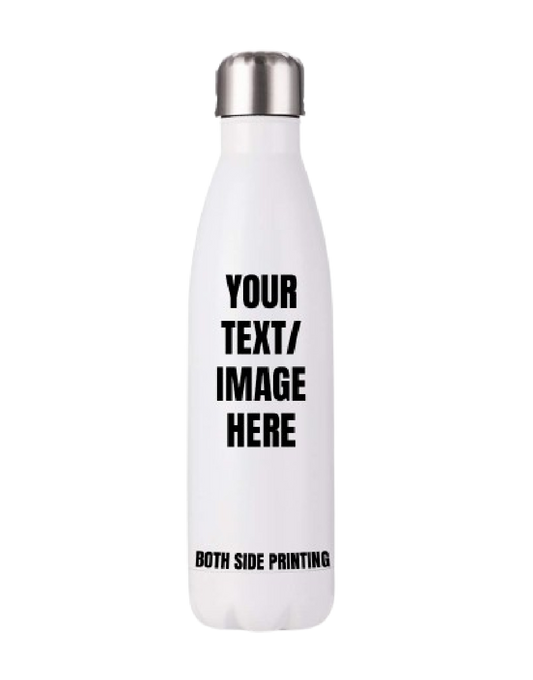 17oz White SS Water Bottle
