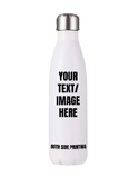 17oz White SS Water Bottle