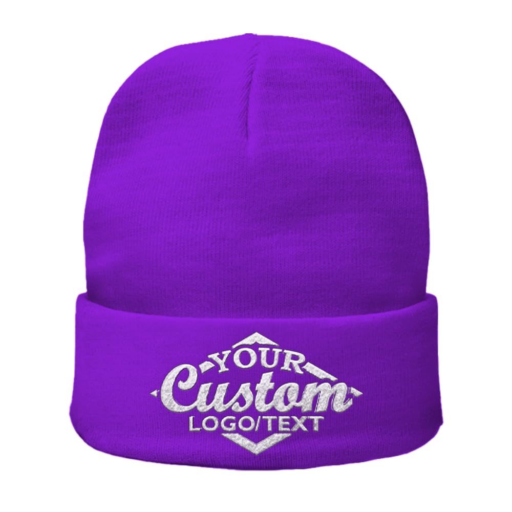 Custom Beanie Hat Personalized Embroidered Beanie Cap for Women and Men