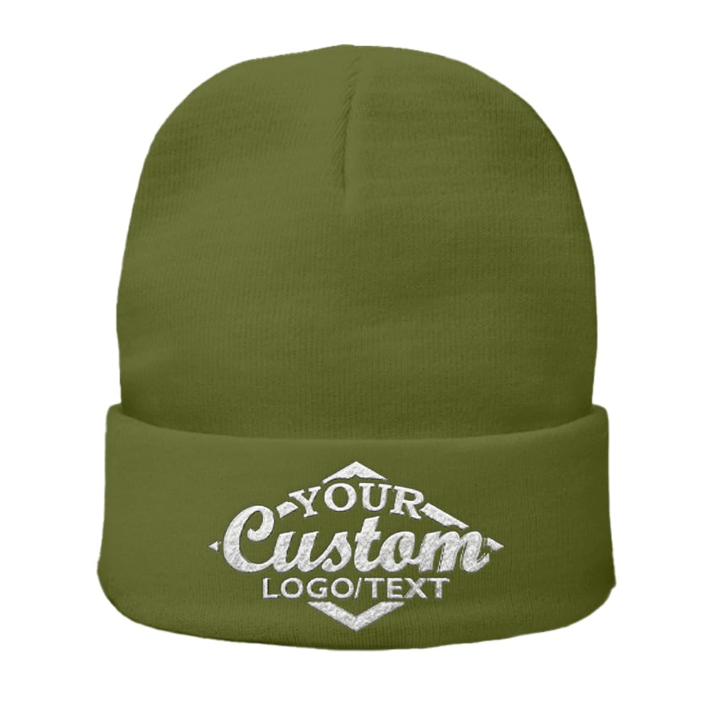 Custom Beanie Hat Personalized Embroidered Beanie Cap for Women and Men
