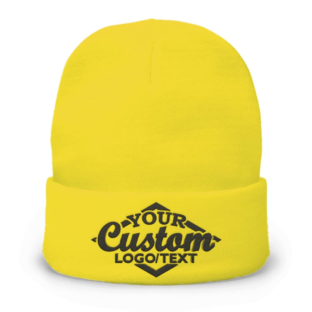 Custom Beanie Hat Personalized Embroidered Beanie Cap for Women and Men