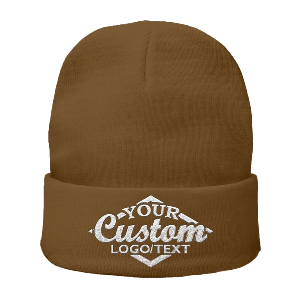 Custom Beanie Hat Personalized Embroidered Beanie Cap for Women and Men