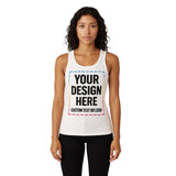 Lightfire Custom Women’s Tank Top – Ribbed Cotton Spandex Scoop Neck, Fitted Sleeveless, Personalized Stretch Shirt