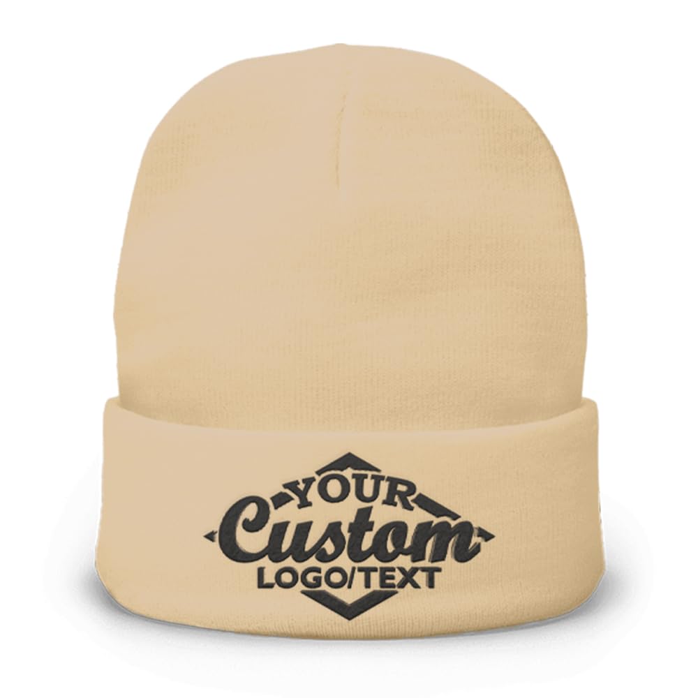 Custom Beanie Hat Personalized Embroidered Beanie Cap for Women and Men