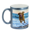 11oz Custom Personalized Sparkle Mug Light Blue