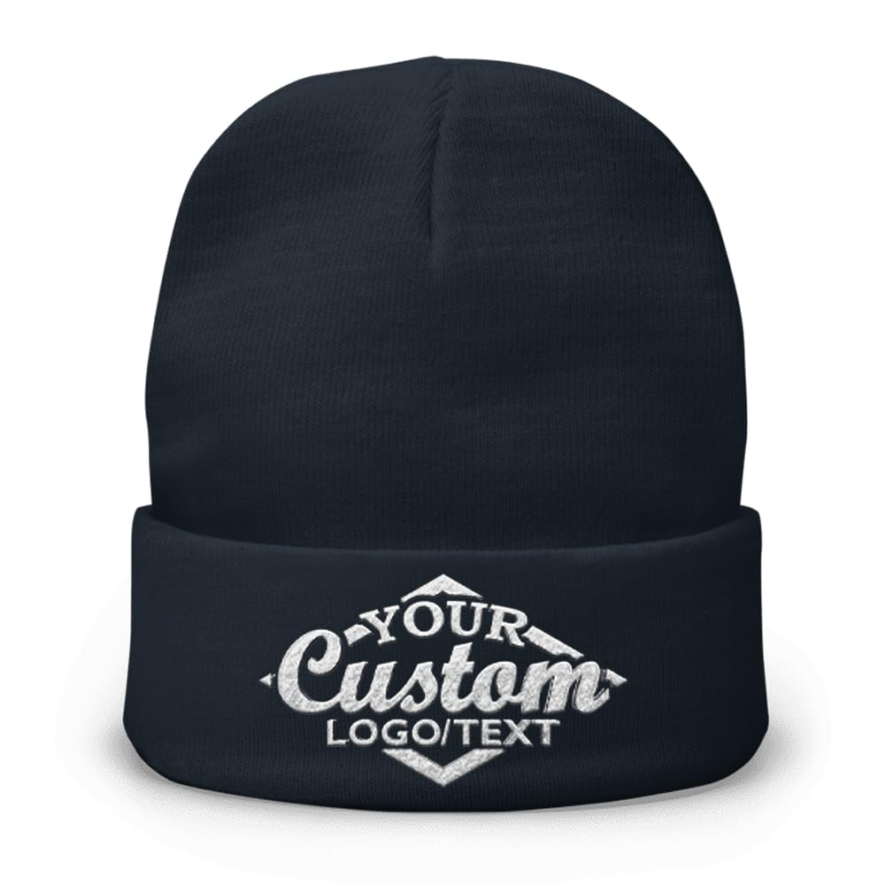 Custom Beanie Hat Personalized Embroidered Beanie Cap for Women and Men