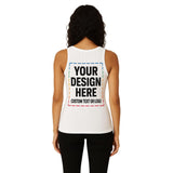 Lightfire Custom Women’s Tank Top – Ribbed Cotton Spandex Scoop Neck, Fitted Sleeveless, Personalized Stretch Shirt