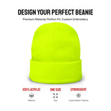 Custom Beanie Hat Personalized Embroidered Beanie Cap for Women and Men