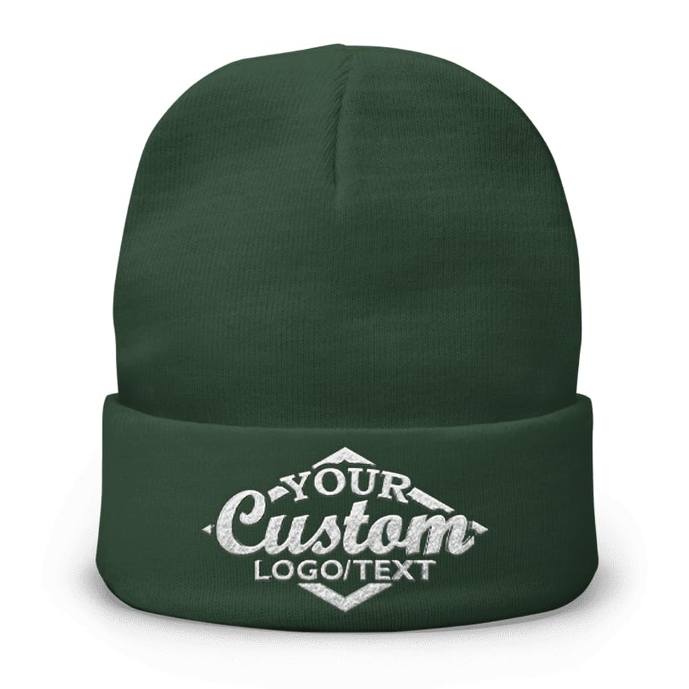 Custom Beanie Hat Personalized Embroidered Beanie Cap for Women and Men