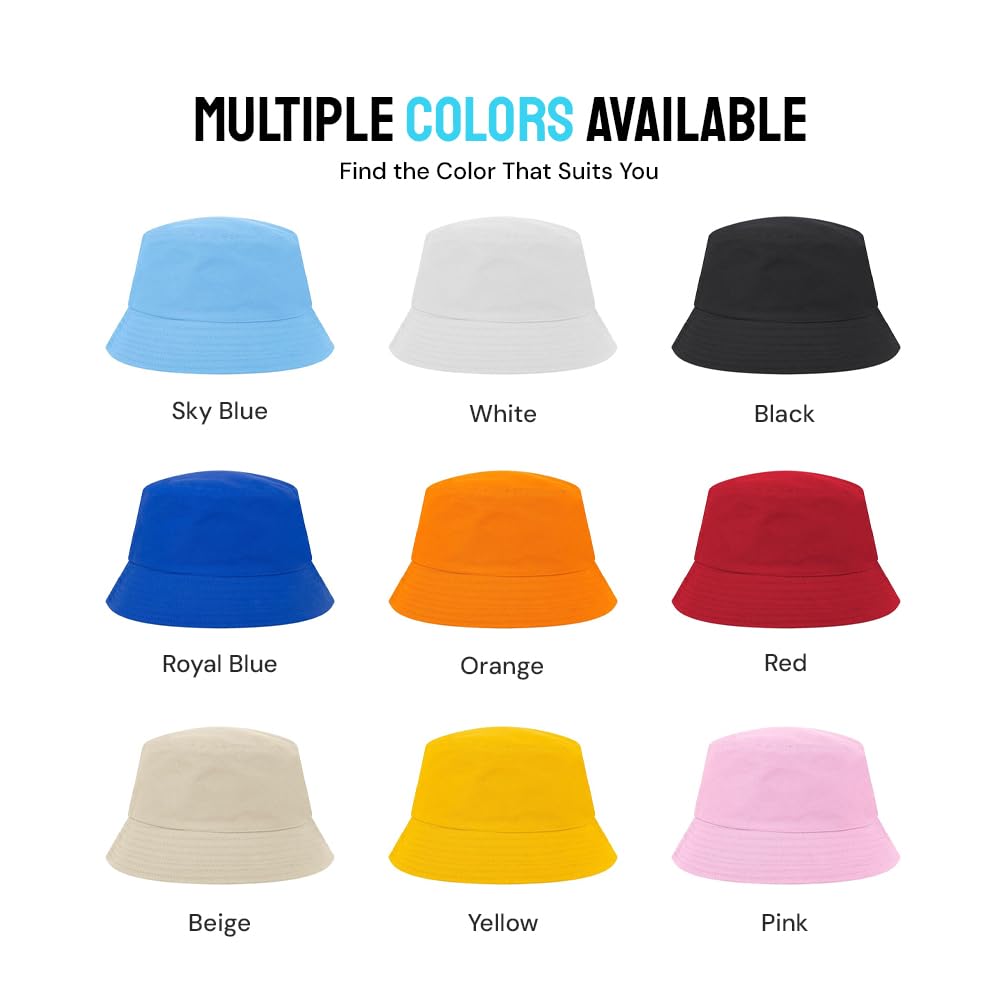 Custom Embroidered Bucket Hats for Men & Women – Unisex Cotton