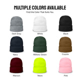 Custom Beanie Hat Personalized Embroidered Beanie Cap for Women and Men