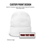 Custom Beanie Hat Personalized Embroidered Beanie Cap for Women and Men