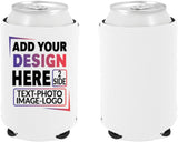 Custom Can Cooler White Insulated Sleeves