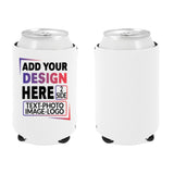 Custom Can Cooler White Insulated Sleeves