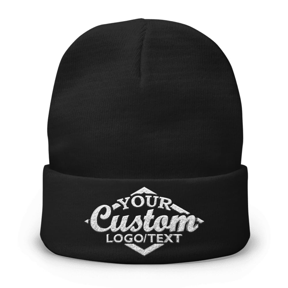 Custom Beanie Hat Personalized Embroidered Beanie Cap for Women and Men