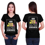 Custom Personalized Women's Deep V-Neck T-Shirt