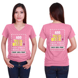 Custom Personalized Women's Deep V-Neck T-Shirt