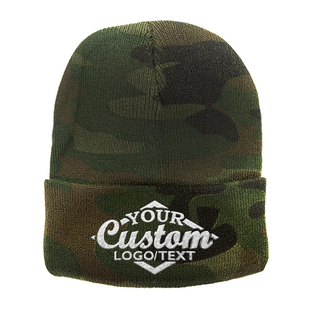 Custom Beanie Hat Personalized Embroidered Beanie Cap for Women and Men