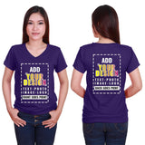 Custom Personalized Women's Deep V-Neck T-Shirt