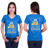 Custom Personalized Women's Deep V-Neck T-Shirt
