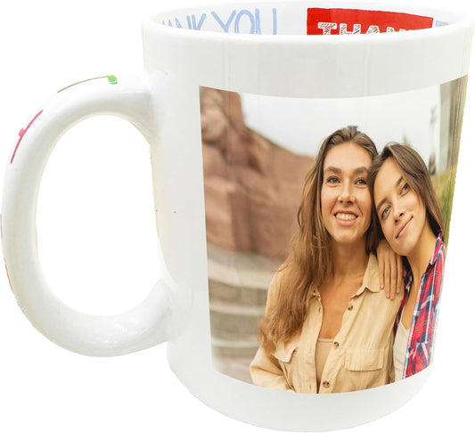 Custom Thank You Theme Inside 11oz Presonalized Ceramic Coffee Mug