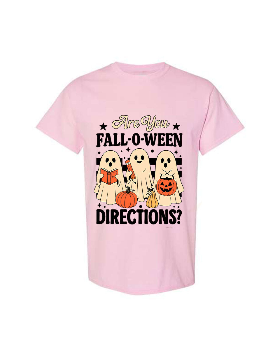 Halloween Design T-shirt Are You FalloWeen Orange