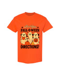 Halloween Design T-shirt Are You FalloWeen Orange