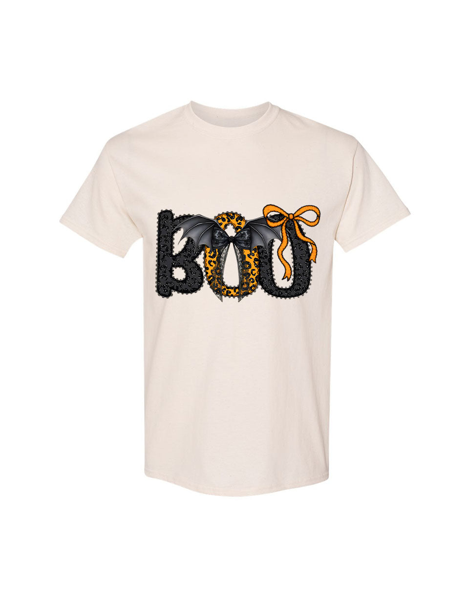 Halloween Design Women T-shirt Boo