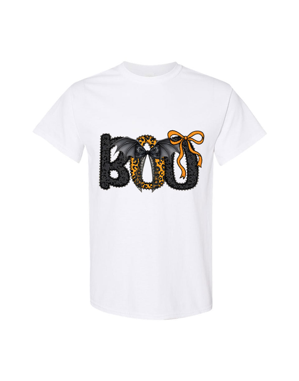 Halloween Design Women T-shirt Boo