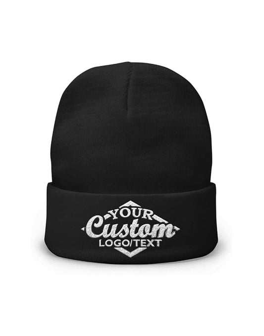 Custom Beanie Hat Personalized Embroidered Beanie Cap for Women and Men