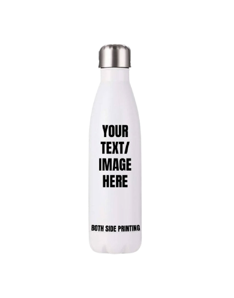 17oz White SS Water Bottle
