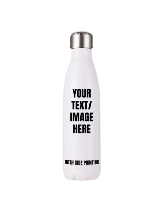 17oz White SS Water Bottle