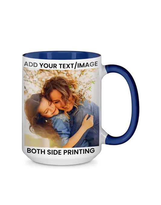 15oz Black Inside Handle Mug