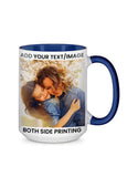 15oz Black Inside Handle Mug