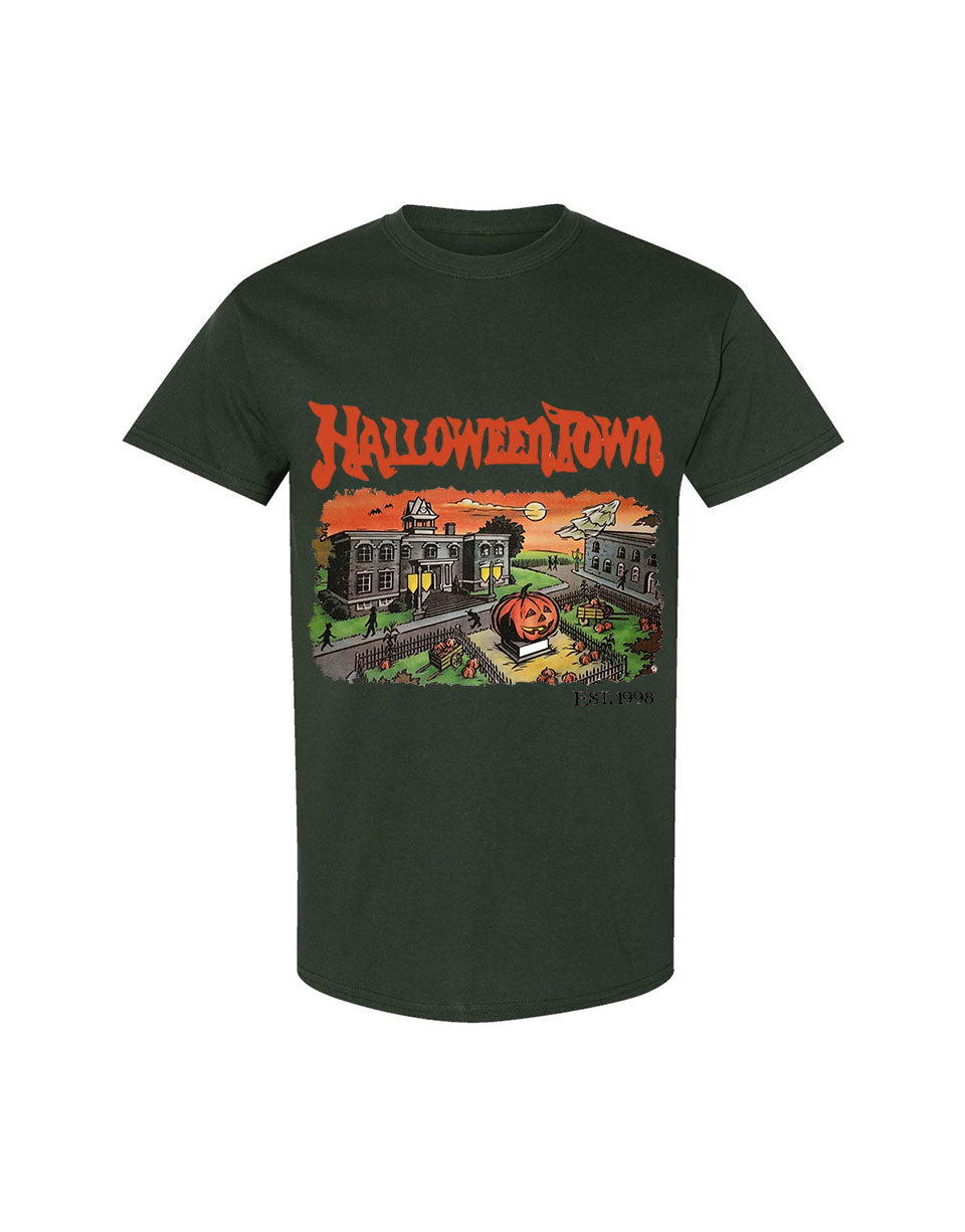Halloween Design T-Shirt Town Print